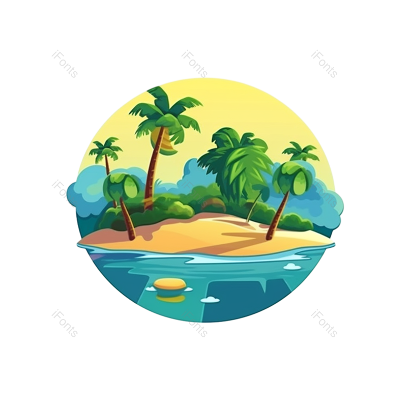 夏至图片,元素元素,扁平化设计PNG,天空免抠素材